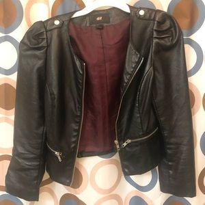 $15/$30 Bundle H&M Black leather jacket size 4
